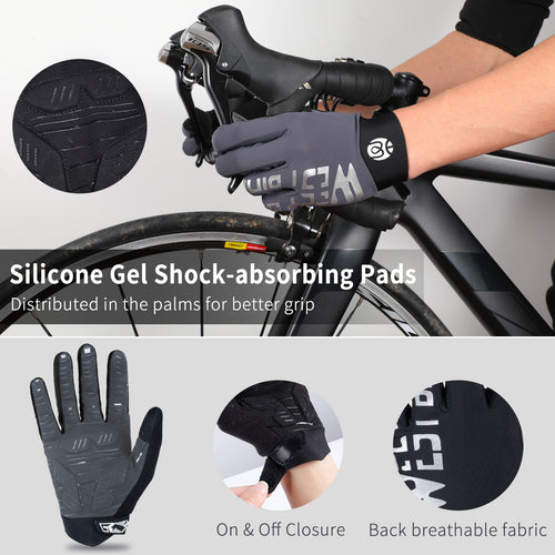 Load image into Gallery viewer, Breathable Cycling Gloves Touch Screen MTB Bike Gloves Anti-slip Reflective Sport Fitness Running Bicycle Gloves
