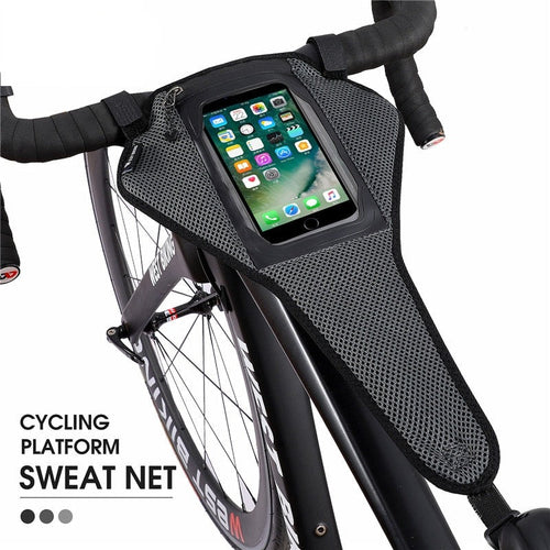 Load image into Gallery viewer, Bike Trainer Sweatbands With Phone Pouch Case Home Exercise Cycling Sweat Absorb Guard MTB Road Bicycle Accessories

