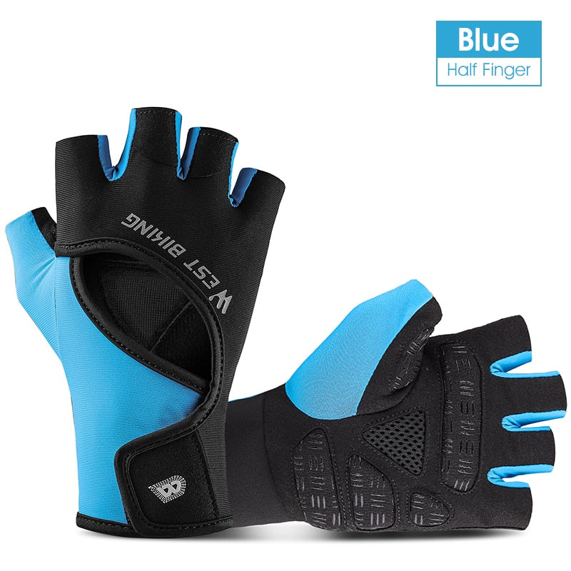 Half Finger Cycling Gloves Shockproof Wear Resistant Breathable MTB Road Bicycle Gloves Men Women Sports Bike Gloves