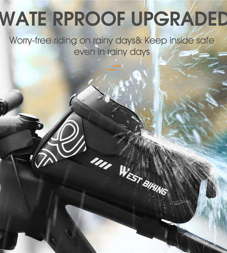 Waterproof Bicycle Bag Touchscreen Phone Case Large Capacity Front Handlebar Cycling Bag MTB Road Bike Accessories