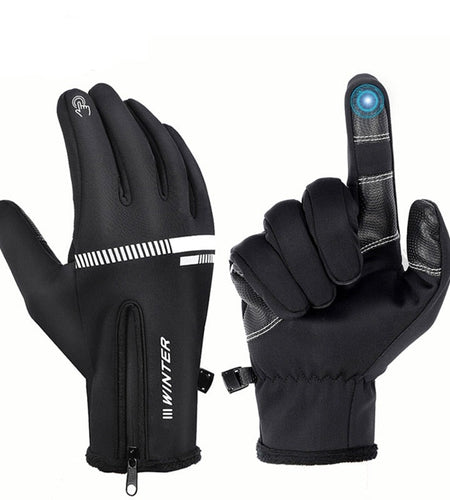 Cycling Gloves Winter Fleece Thermal MTB Bike Gloves Touch Screen Outdoor Camping Hiking Motorcycle Bicycle Gloves