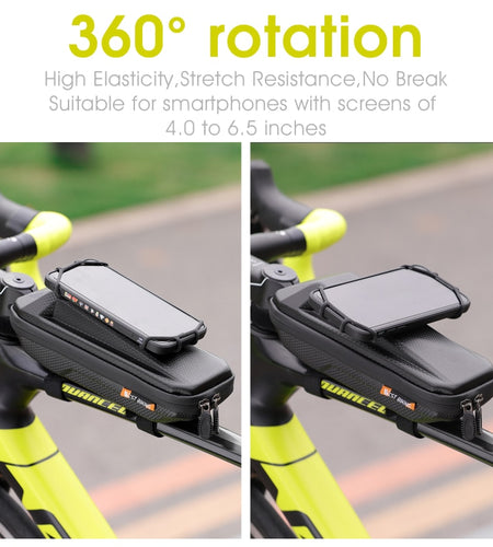 Multifunctional Bicycle Bag With Phone Holder Front Frame Top Tube Bag Waterproof MTB Bike Bag Cycling Accessories