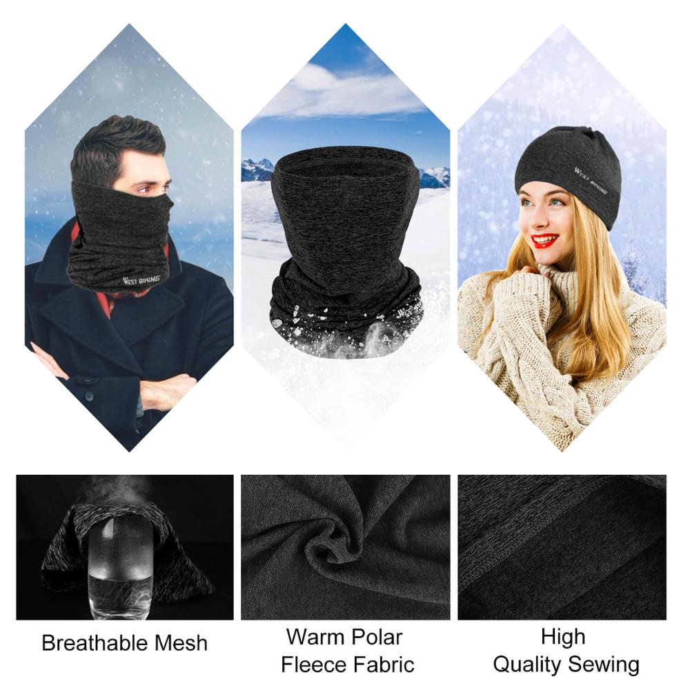 Winter Windproof Cycling Scarf Outdoor Running Bike Face Mask Headbands Men Women Bicycle Bandana Sports Headwear