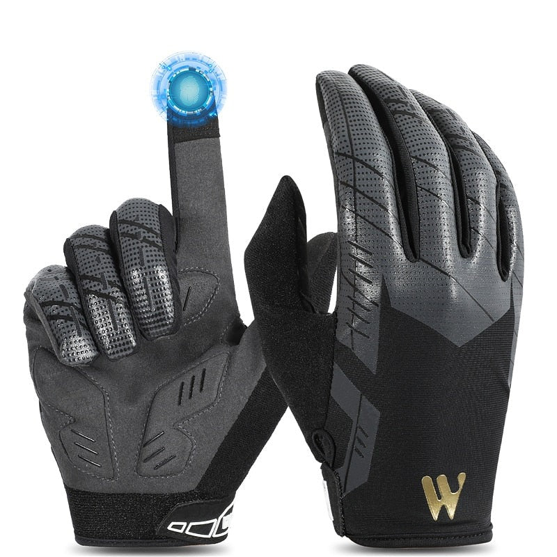 Touch Screen Cycling Gloves Anti-slip Shockproof Pad Breathable MTB Bike Gloves Sport Fitness Running Bicycle Gloves