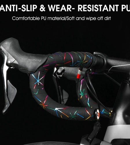 Soft Bicycle Handlebar Tape EVA PU Bike Bar Tape Professional Cycling Damping Anti-Vibration Wrap With 2 Bar Plugs