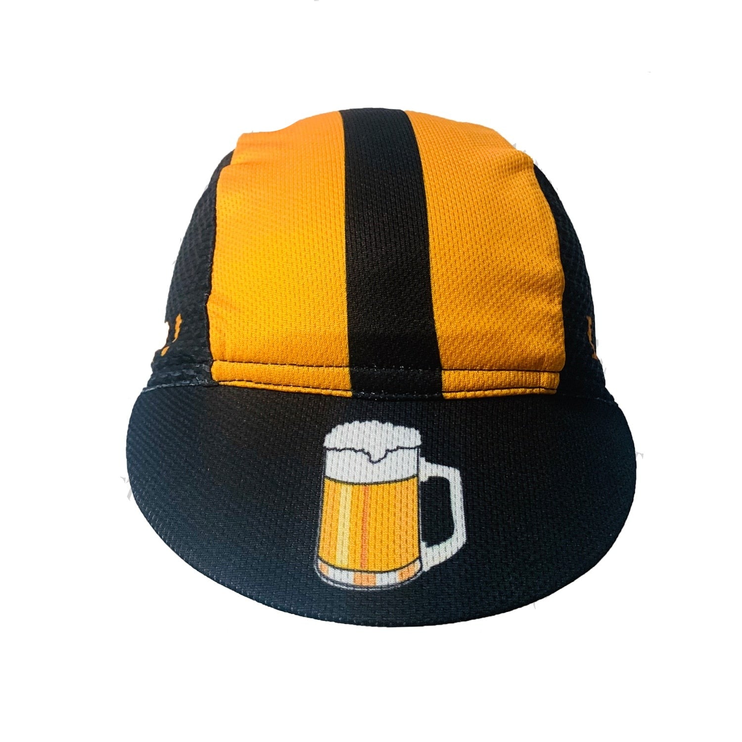 Classic I Iove Beer Polyester Cycling Caps Spring Summer Yellow Black Breathable For Bicycle Men  Women Wear Bandana