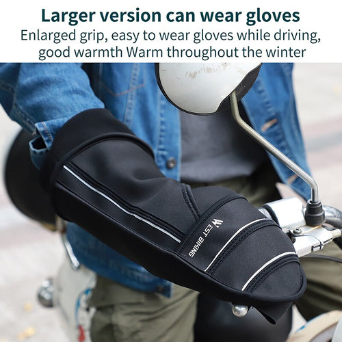 Load image into Gallery viewer, Winter Warm Bike Handlebar Gloves Windproof MTB Bike Outdoor Riding Gloves Electric Bike Motorcycle Cycling Gloves
