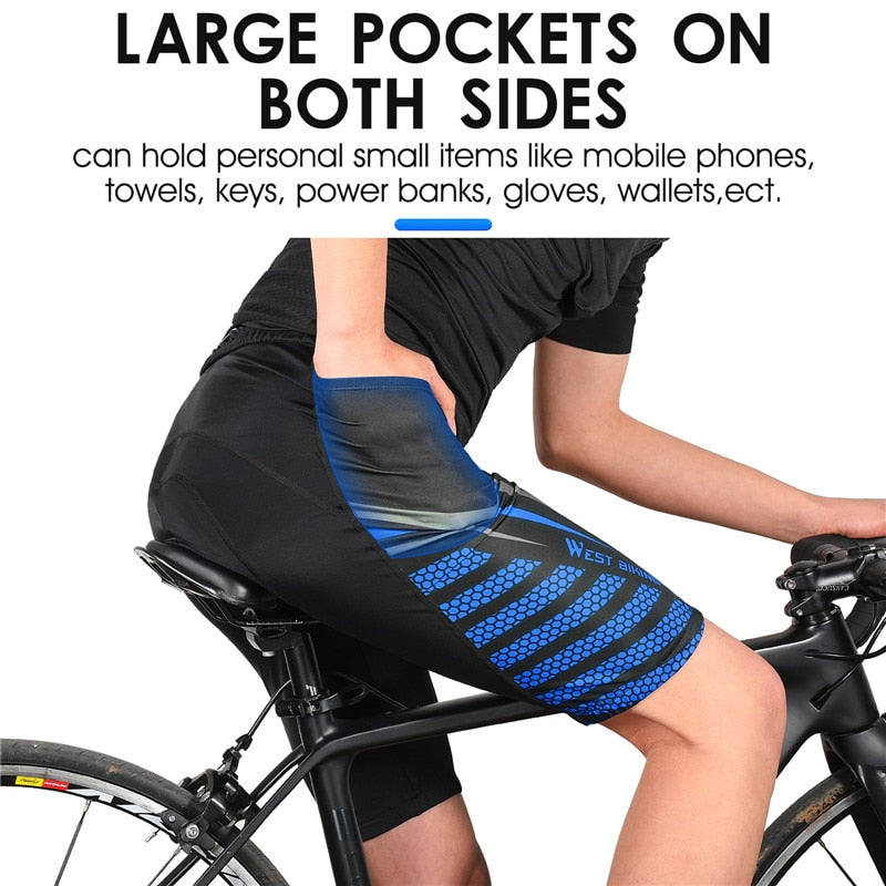 Pro Cycling Shorts Unisex Thickened Shockproof 3D Pad MTB Road Bike Team Tights Summer Breathable Underwear Shorts