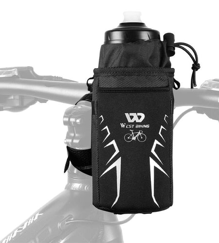 Bicycle Bag Insulated Water Bottle Container Drawstring Kettle Cup Holder Cycling Reflective Portable Bicycle Bag
