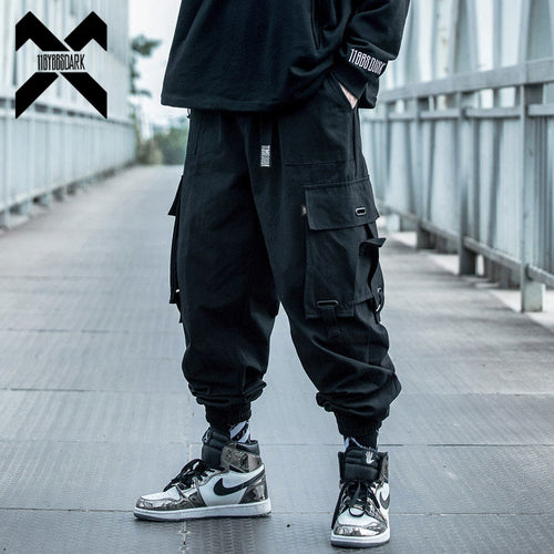 Load image into Gallery viewer, Men&#39;s Jogger Streetwear Tactics Cargo Pants Fashion Hip Hop Joggers Solid Color Trousers Sweat Pants DG418
