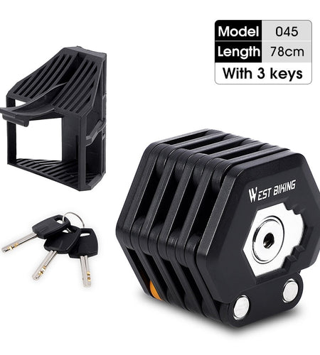 Foldable Bike Lock MTB Road Bicycle Hamburg Lock High Security Anti-Theft Scooter Electric E-Bike Cycling Chain Lock