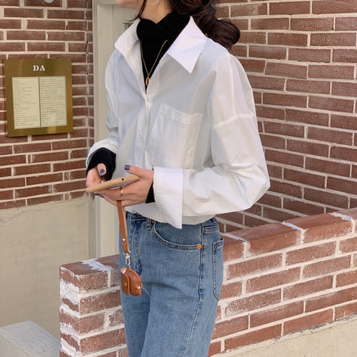 Load image into Gallery viewer, High Quality Women Shirt Fashion Elegant Office Ladies Blouse Long Sleeve Loose Korean Harajuku Spring Female Long Tops
