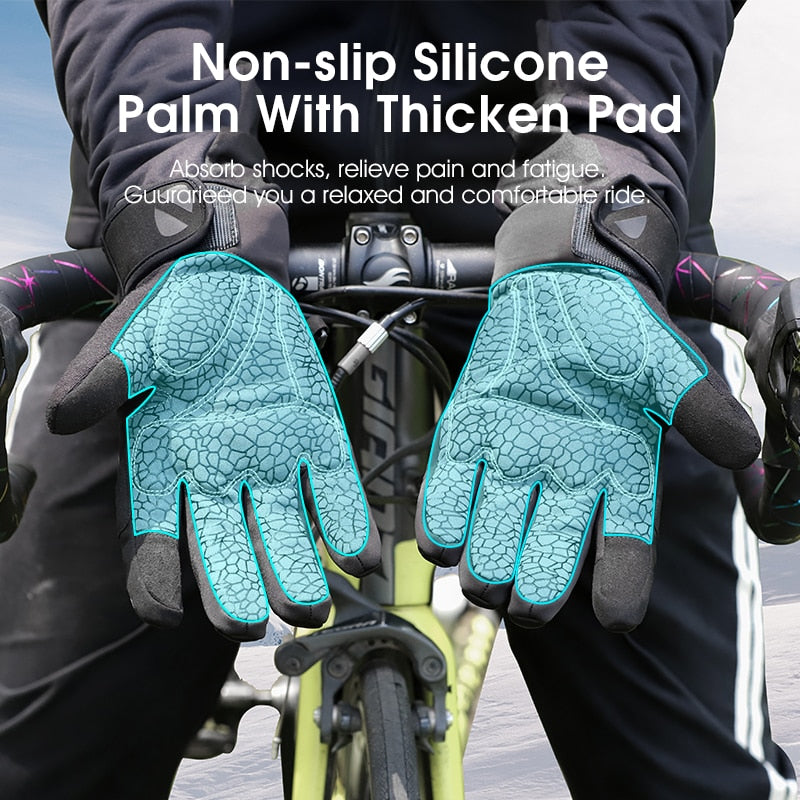 Winter Bike Gloves Thicken Warm Touch Screen Men Women Cycling Gloves Sport Running Ski MTB Bike Motorcycle Gloves
