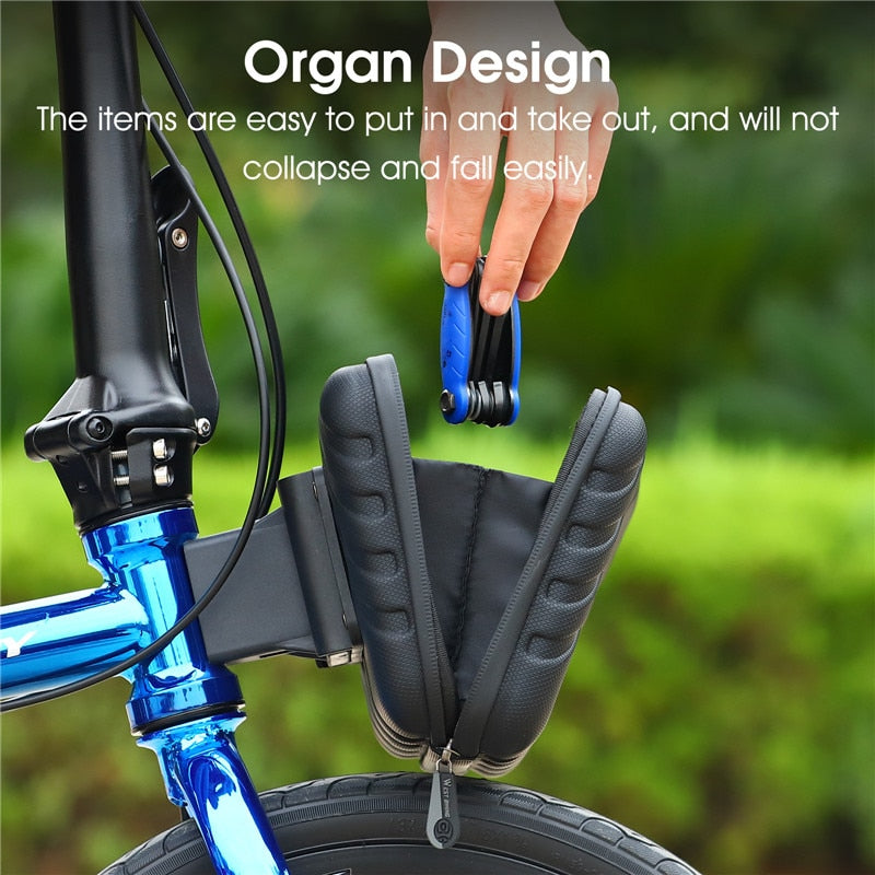 Waterproof Bicycle Bag Hard Shell Bike Bag Front Electric Scooter Panniers Reflective Storage Case Cycling Bag