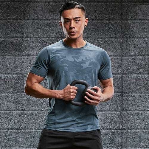 Load image into Gallery viewer, Plue Size Men&#39;s Ice Silk T-Shirt Fashion Sports Undershirt Thin Slim Shirts Tops Summer O-Neck Short Sleeve Quick Dry Breathable
