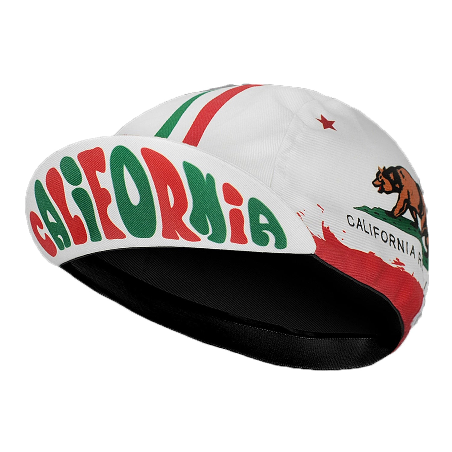 Classic Retro Cartoon Bear  Italy Polyester Summer Cycling Cap Sports Bicycle Team Pro Quick Drying Men's Bandana Sun Hat