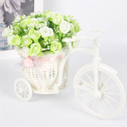 Load image into Gallery viewer, 17 Style Flower Decoration with Rattan Vase-home accent-wanahavit-C light green-wanahavit
