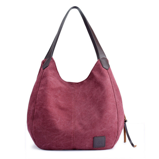 High Quality Fashion Canvas Tote Bag-women-wanahavit-purple red-(20cm<Max Length<30cm)-wanahavit