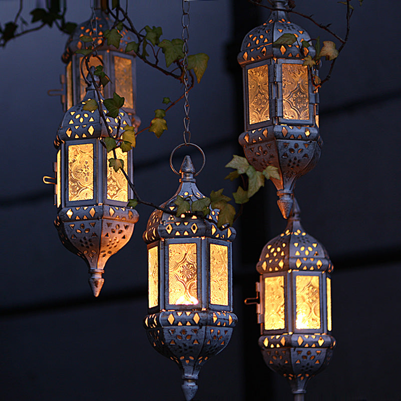 Moroccan Lantern Candle Holder-home accent-wanahavit-White-wanahavit