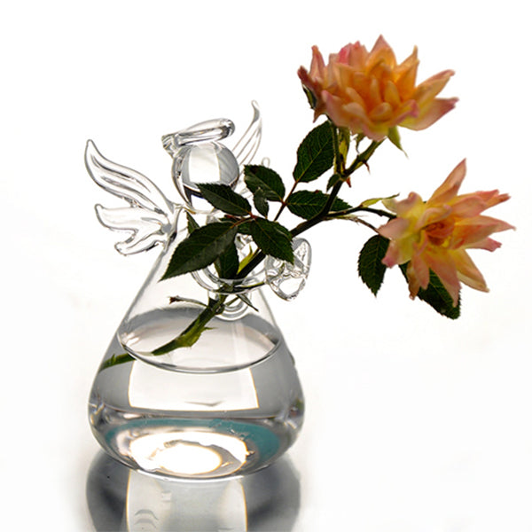 Cute Angel Shape Glass Flower Vase-home accent-wanahavit-wanahavit