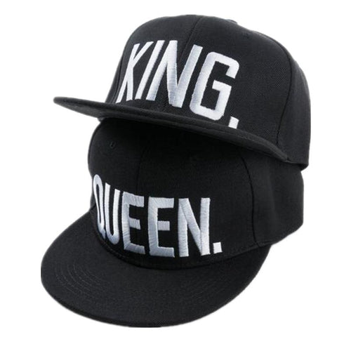 Load image into Gallery viewer, KING QUEEN Embroidery Baseball Adjustable Snapback Cap
