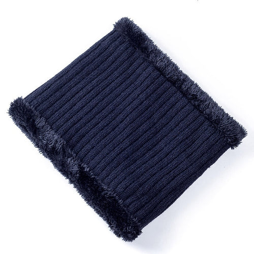Load image into Gallery viewer, Unisex Stylish Add Fur Lined With Brim Soft Beanie Outdoor Knitted Woolen Warm Winter Cap
