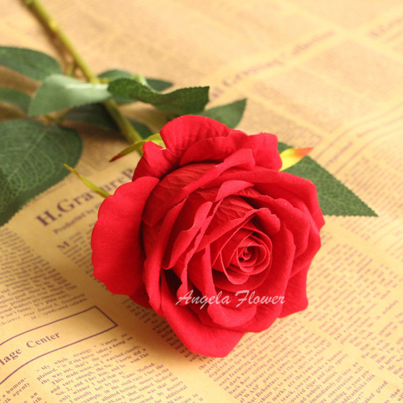 6pcs Decorative Silk Rose-home accent-wanahavit-Red-wanahavit
