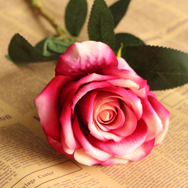 6pcs Decorative Silk Rose-home accent-wanahavit-light rose red-wanahavit