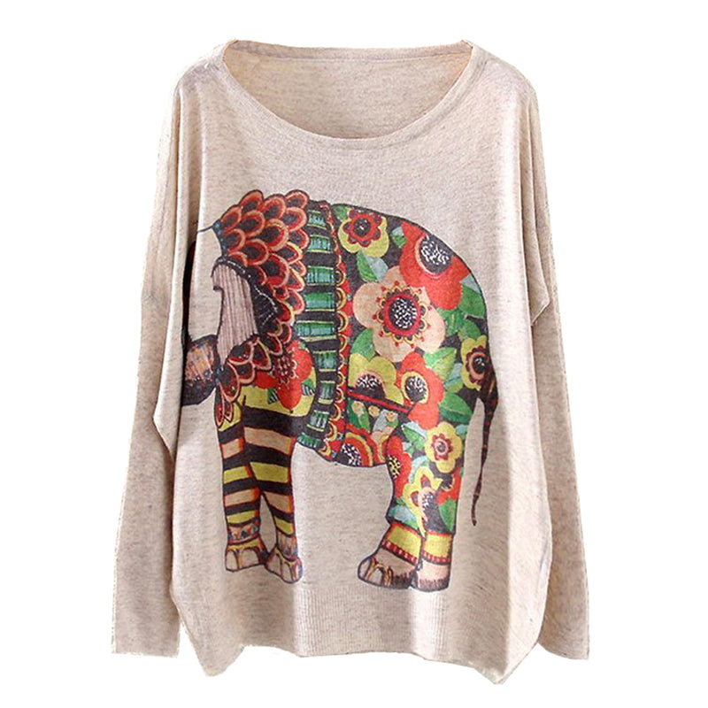 Printed Knitted Winter Long Sleeve Series 1-women-wanahavit-Yellow Car-One Size-wanahavit