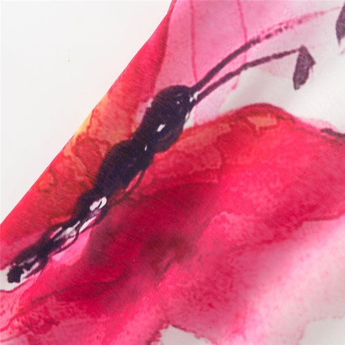 Load image into Gallery viewer, Red Butterfly Printed Tees-women-wanahavit-L-wanahavit
