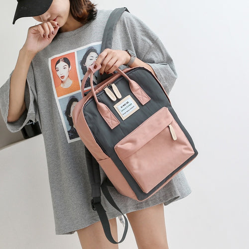 Load image into Gallery viewer, Korean Style Waterproof Laptop Backpack-unisex-wanahavit-pink-14 inches-wanahavit
