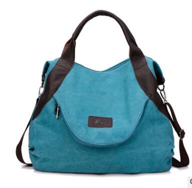 Large Pocket Shopper Canvas Shoulder Bag-women-wanahavit-blue-(30cm<Max Length<50cm)-wanahavit