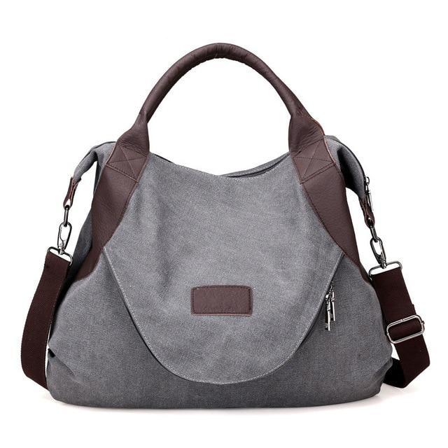 Large Pocket Shopper Canvas Shoulder Bag-women-wanahavit-grey-(30cm<Max Length<50cm)-wanahavit