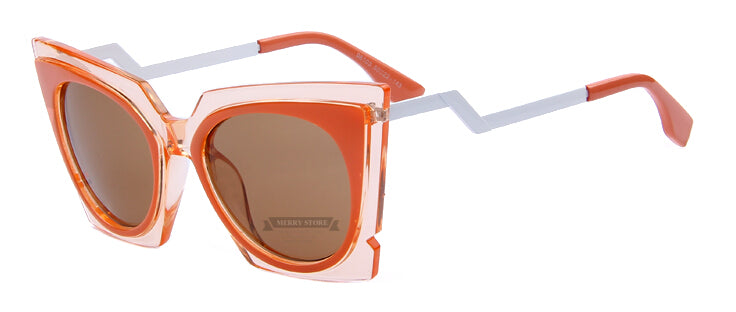Cute Designer Cat Eye Sunglass-women-wanahavit-C05 Orange-wanahavit