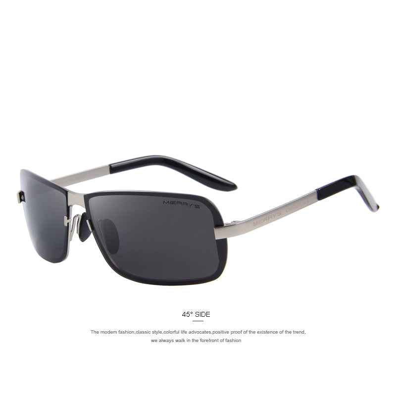 Classic Luxury Rectangular Sunglass-men-wanahavit-C03 Silver-wanahavit