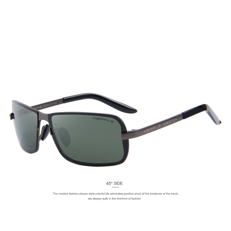 Classic Luxury Rectangular Sunglass-men-wanahavit-C04 Green-wanahavit