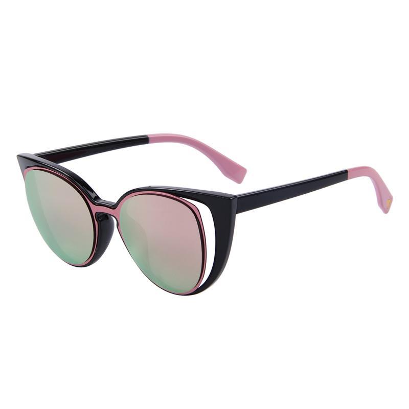 Cat Eye Retro Pierced Sunglass-women-wanahavit-C01 Pink-wanahavit