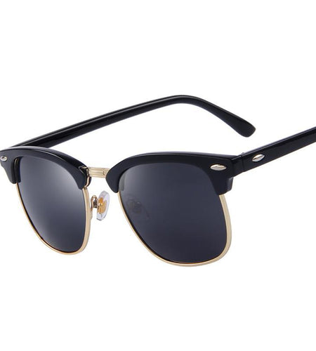 Retro Classic Rivet Polarized Sunglass-unisex-wanahavit-C01 Black-wanahavit