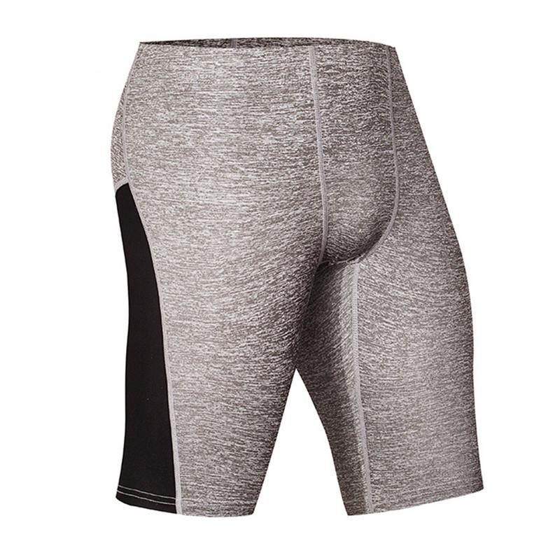 2 Color Stripe and Accent Compression Shorts-men fitness-wanahavit-1505 gray shorts-M-wanahavit