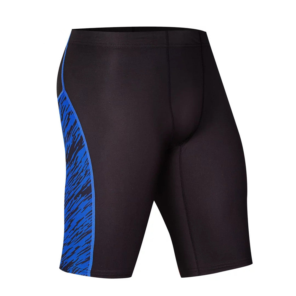 2 Color Stripe and Accent Compression Shorts-men fitness-wanahavit-1504 blue shorts-M-wanahavit