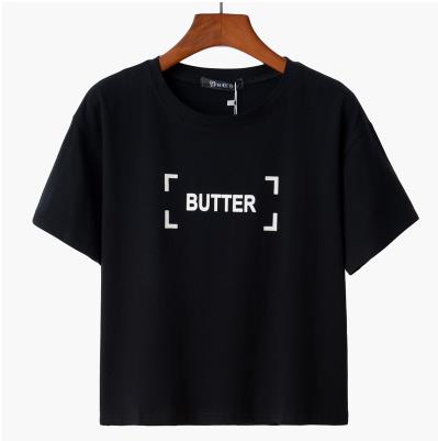 Load image into Gallery viewer, Butter Printed Cotton Tees-women-wanahavit-Black-One Size-wanahavit
