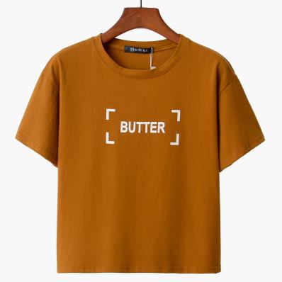Butter Printed Cotton Tees-women-wanahavit-Orange-One Size-wanahavit