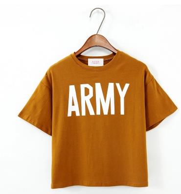 Load image into Gallery viewer, Army Printed Harajuku Loose Casual Shirt-women-wanahavit-Orange-One Size-wanahavit
