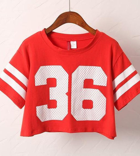 36 Printed Crop Top Jersey Shirt-women-wanahavit-Red-S-wanahavit