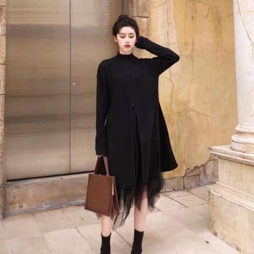 Load image into Gallery viewer, Winter Loose Maxi Oversize Long sleeve Sweater Knitted Dress

