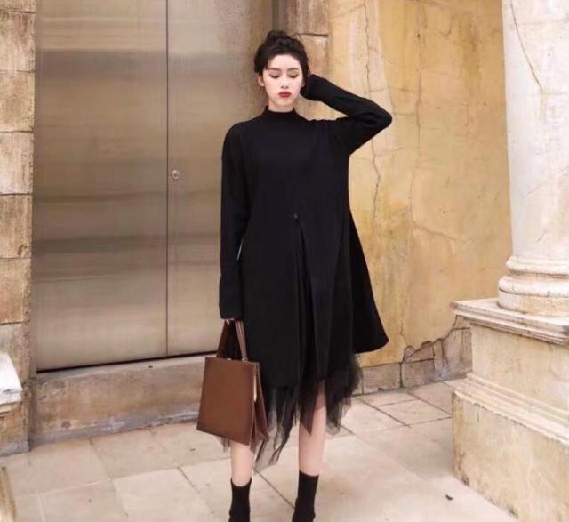 Winter Loose Maxi Oversize Long sleeve Sweater Knitted Dress