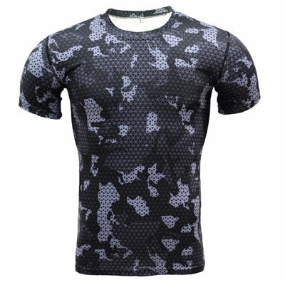 Load image into Gallery viewer, Camouflage Quick Dry Slim Fit Compression Tees-men fashion &amp; fitness-wanahavit-TD21-Asian S-wanahavit
