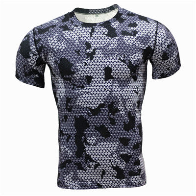 Camouflage Quick Dry Slim Fit Compression Tees-men fashion & fitness-wanahavit-TD20-Asian S-wanahavit