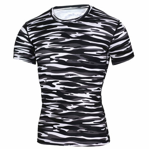 Load image into Gallery viewer, Camouflage Quick Dry Slim Fit Compression Tees-men fashion &amp; fitness-wanahavit-TD42-Asian S-wanahavit
