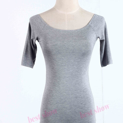 Load image into Gallery viewer, Sexy Off The Shoulder Solid Color Shirt-women-wanahavit-gray half sleeve-S-wanahavit
